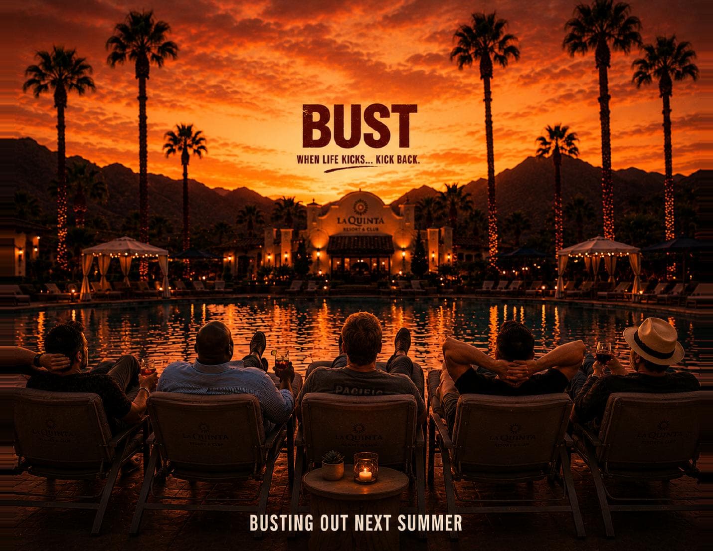 Teaser key art for Bust, a road comedy from Rampage New Media